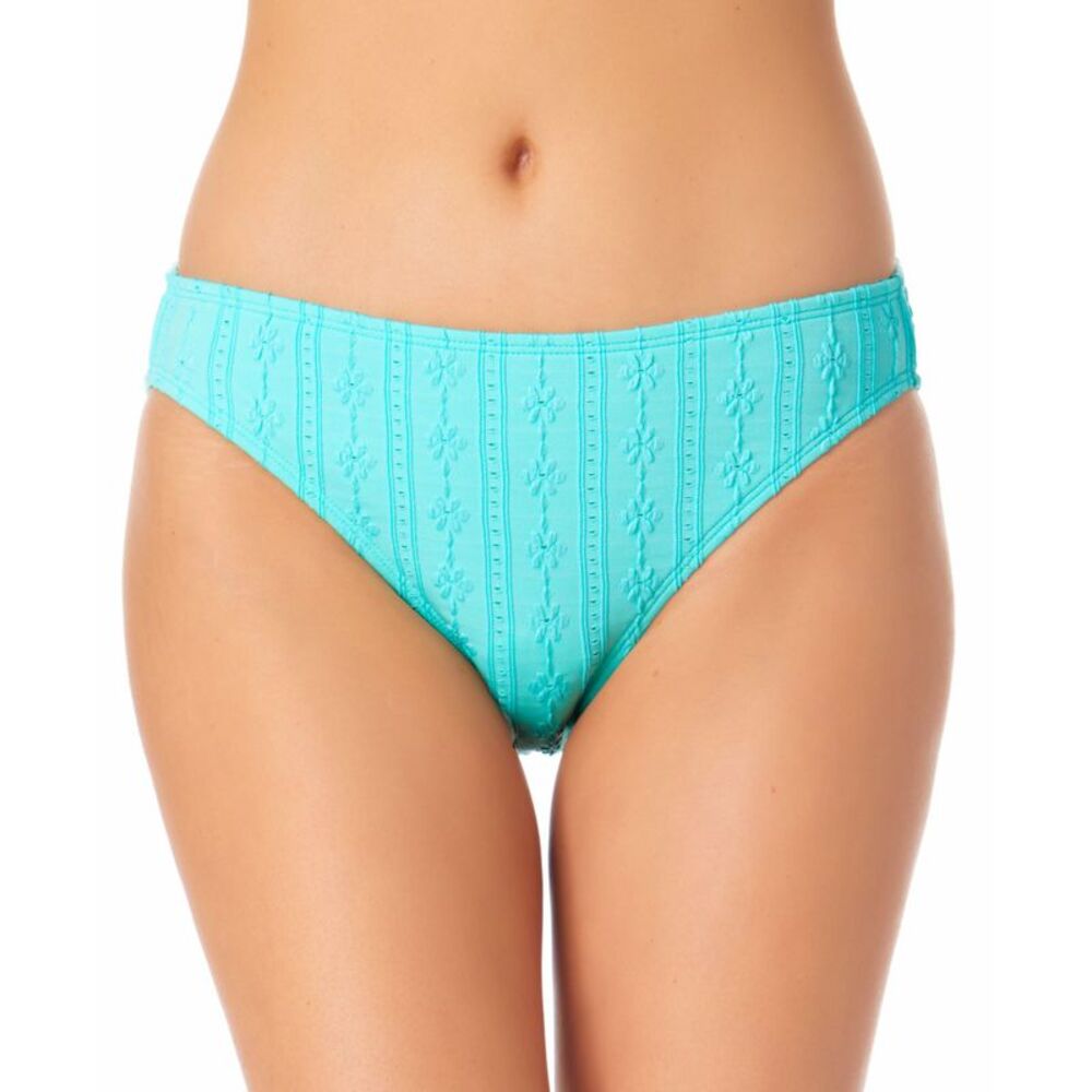 California Waves Juniors' Textured Hipster Bikini Bottoms